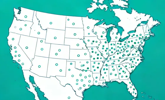 Trusscore dealer network map across North America