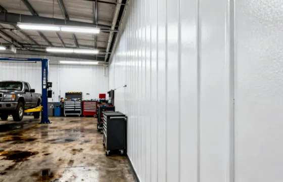 Commercial workshop with Trusscore panels