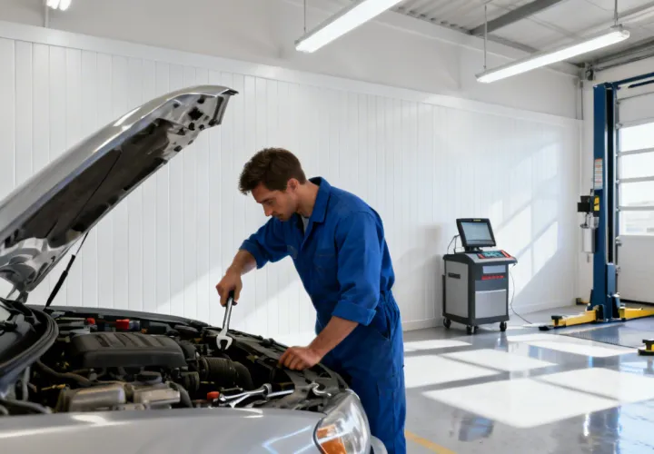 Automotive workshop with Trusscore panels