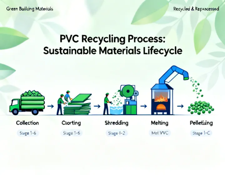 PVC material recycling lifecycle